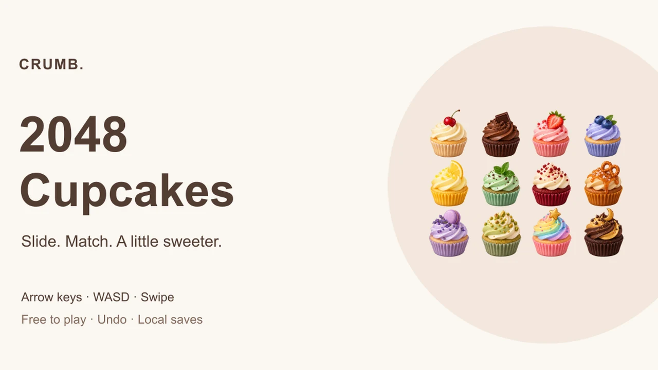 2048 Cupcakes published cover artwork