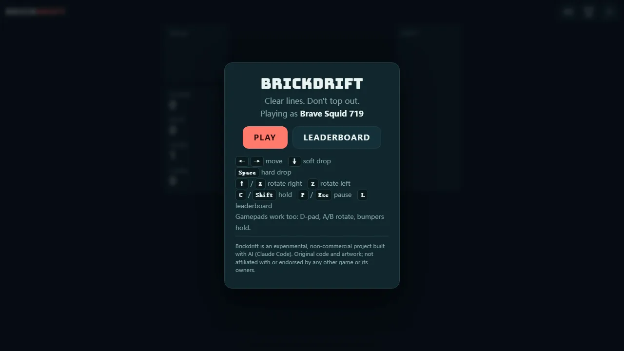 Brickdrift screenshot
