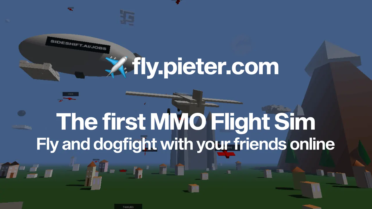 Flight Simulator (fly.pieter.com) screenshot