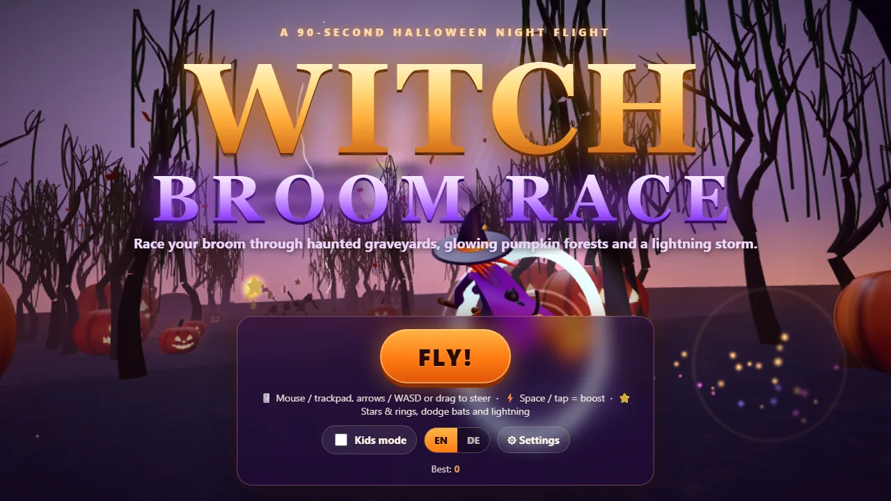 Witch Broom Race screenshot